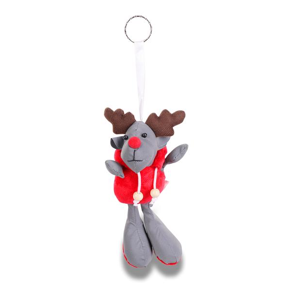 Brelok Reindeer, szary/czerwony