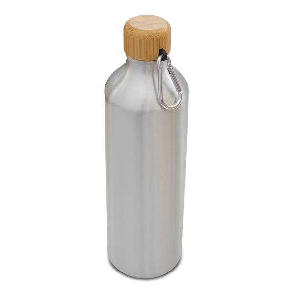 Butelka aluminiowa Luqa 800 ml, srebrny