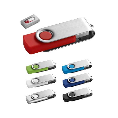 CLAUDIUS 16GB. Pamięć flash USB 16 GB z metalowym klipsem