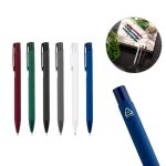 CLINT. Pióro kulkowe z recyklingowanego aluminium (100% rAL) z gumowym wykończeniem