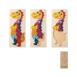 DIPLODOCO. Puzzle w kształcie dinozaura ze sklejki sosnowej