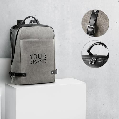DIVERGENT BACKPACK II. Plecak na laptopa do 15.6'' z tkaniny i PU