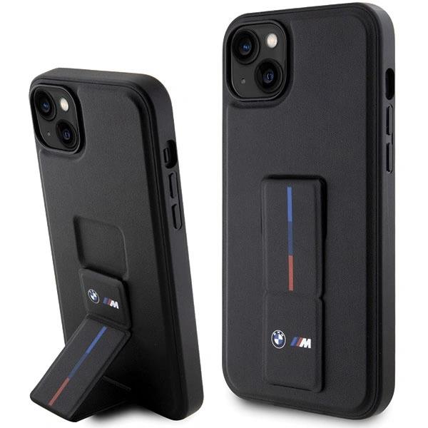 Etui BMW Grip Stand Hot Stamp na iPhone 14 / 15 / 13 - czarne