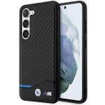 Etui BMW Leather Carbon na Samsung Galaxy S23+ - czarne
