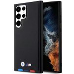 Etui BMW Leather Stamp Tricolor na Samsung Galaxy S23 Ultra - czarne