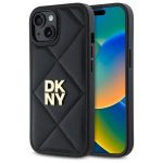 Etui DKNY Quilted Stack Logo na iPhone 15 - czarne