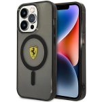Etui Ferrari Translucent MagSafe na iPhone 14 Pro - czarne