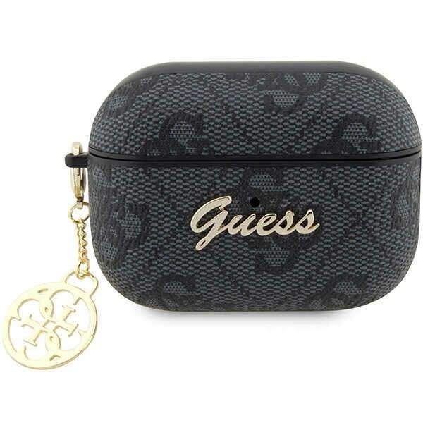 Etui Guess 4G Charm Collection na AirPods Pro 2 - czarne