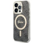 Etui Guess 4G MagSafe na iPhone 14 Pro - czarne