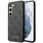 Etui Guess 4G Metal Gold Logo na Samsung Galaxy S23 - szare