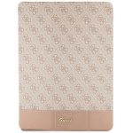 Etui Guess 4G Stripe Allover na iPad Pro 12.9" - różowe