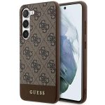 Etui Guess 4G Stripe Collection na Samsung Galaxy S24+ - brązowe