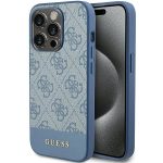 Etui Guess 4G Stripe Collection na iPhone 15 Pro - niebieskie