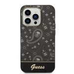 Etui Guess Bandana Paisley na iPhone 14 Pro Max 6,7" - czarne
