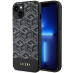 Etui Guess GCube Stripes MagSafe na iPhone 14 - czarne