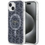 Etui Guess IML GCube MagSafe na iPhone 15 Plus / 14 Plus - czarne