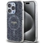 Etui Guess IML GCube MagSafe na iPhone 15 Pro - czarne