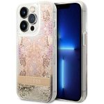 Etui Guess Paisley Liquid Glitter na iPhone 14 Pro - złote