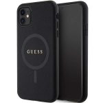Etui Guess Saffiano MagSafe na iPhone 11 / Xr - czarne