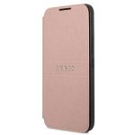 Etui Guess Saffiano Stripe na Samsung Galaxy S22+ - różowe