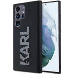 Etui Karl Lagerfeld 3D Rubber Glitter Logo na Samsung Galaxy S24 Ultra - czarne