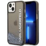 Etui Karl Lagerfeld Liquid Glitter Elong na iPhone 14 - czarne