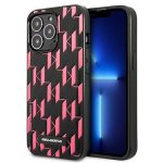 Etui Karl Lagerfeld Monogram Plaque na iPhone 13 Pro Max 6,7" - różowe