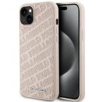 Etui Karl Lagerfeld Quilted K Pattern na iPhone 15 Plus / 14 Plus - różowe