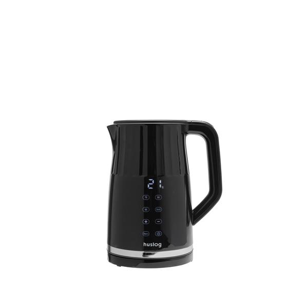 Huslog ryflowany czajnik z panelem dotykowym czarny 1,7L 2200W