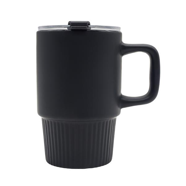 Kubek ceramiczny Azzurro 440 ml, czarny