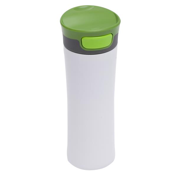 Kubek termiczny Telescope 430 ml, biały/zielony