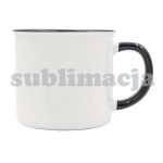 Kubek z powłoką sublimacyjną Ars 400 ml, czarny