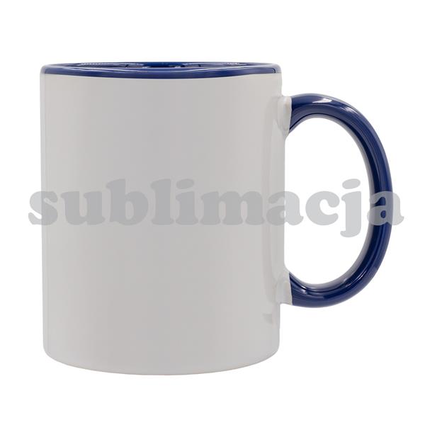 Kubek z powłoką sublimacyjną Gaeta 330 ml, granatowy