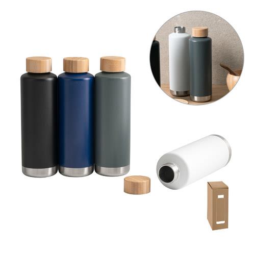NORRE BOTTLE. Butelka próżniowa o podwójnych ściankach ze stali nierdzewnej (36% z recyklingu) 640 mL