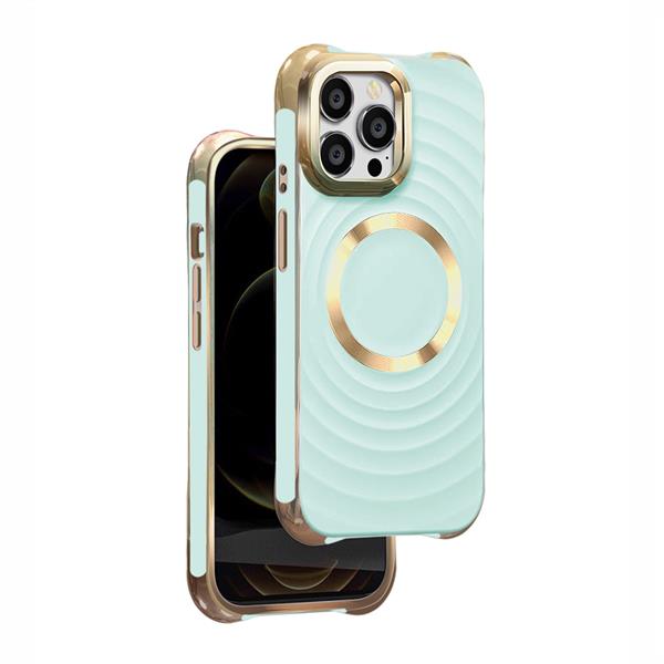 Nakładka Circle Glam Mag do iPhone 14 Pro 6,1" miętowa