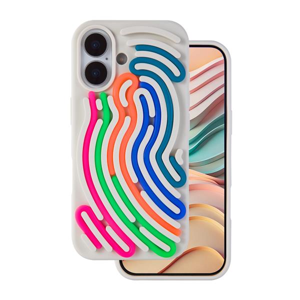 Nakładka DIY Snake do iPhone 17 6,3" beżowa