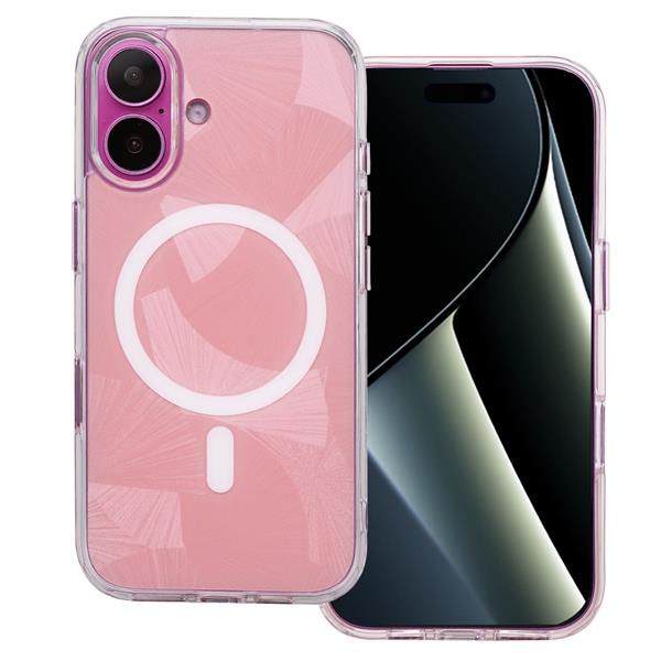 Nakładka Flash Mag do iPhone 16 6,1" różowa