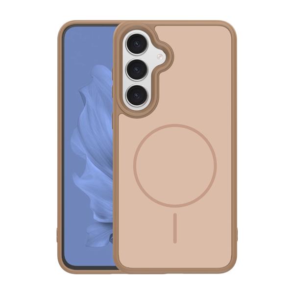 Nakładka Frame Thin Mag do Samsung Galaxy S25 FE brązowa