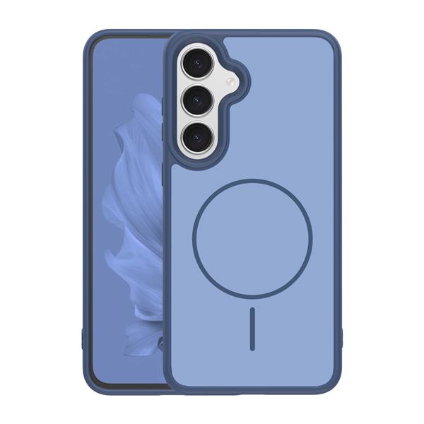 Nakładka Frame Thin Mag do Samsung Galaxy S25 ciemnoniebieska