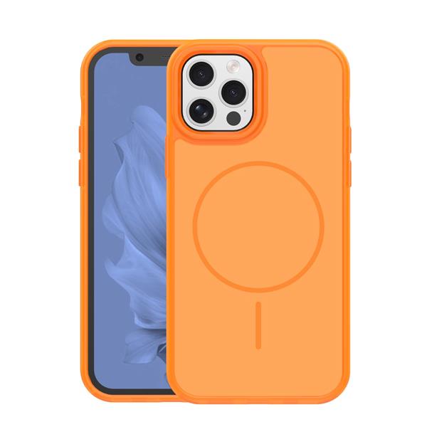 Nakładka Frame Thin Mag do iPhone 12 / 12 Pro 6,1" pomarańczowa
