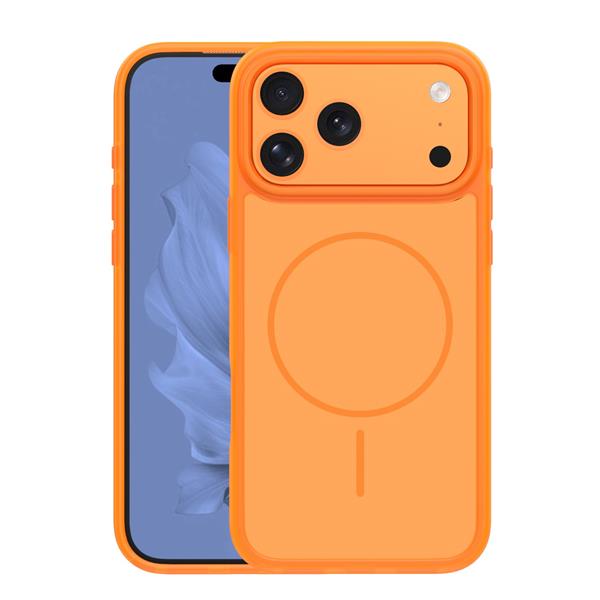 Nakładka Frame Thin Mag do iPhone 17 Pro 6,3" pomarańczowa