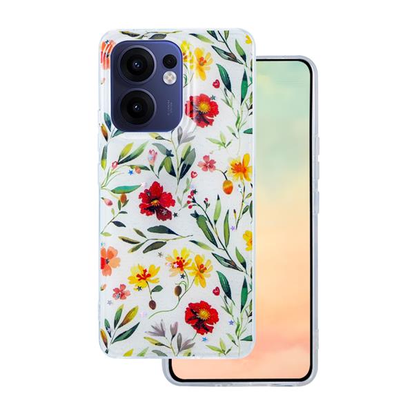 Nakładka Glow Glam do Oppo Reno 13F 5G (Global) / 13FS 5G biała
