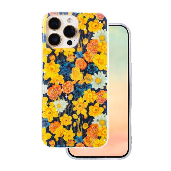 Nakładka Glow Glam do iPhone 16 Pro 6,3" pomarańczowa