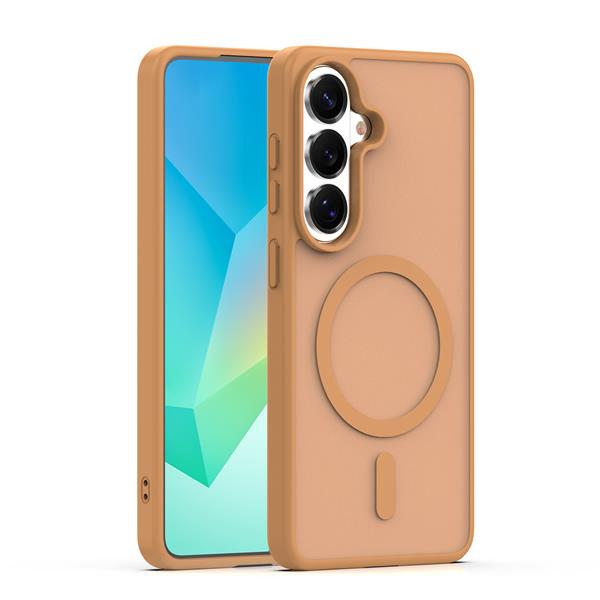 Nakładka Mag Matt do Samsung Galaxy S26 Plus brązowa big hole