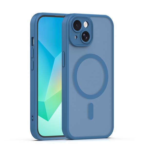 Nakładka Mag Matt do iPhone 14 6,1" ciemnoniebieska camera protection