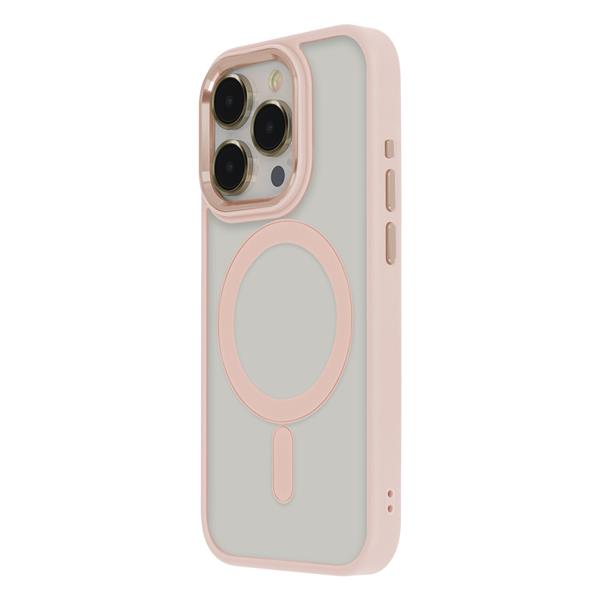 Nakładka Satin Elegant Mag do iPhone 12 / 12 Pro 6,1" różowa