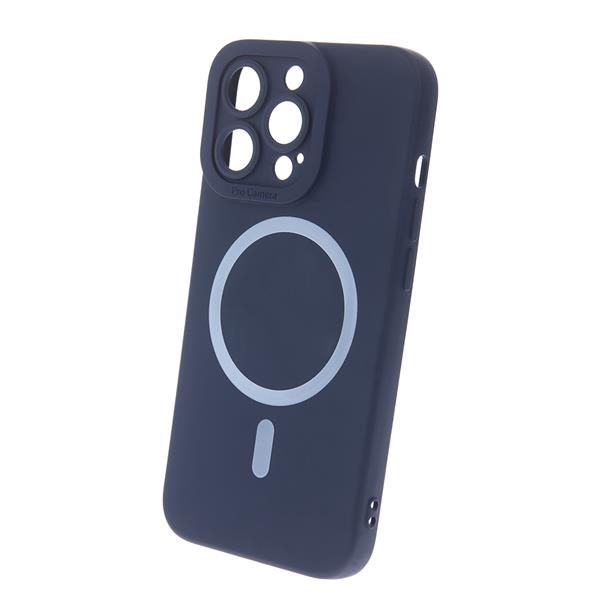 Nakładka Silicon Mag do iPhone 15 Plus 6,7" ciemnoniebieska