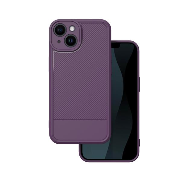 Nakładka Simple Carbon do iPhone 14 6,1" fioletowa