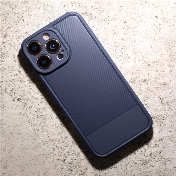Nakładka Simple Carbon do iPhone 15 6,1" niebieska