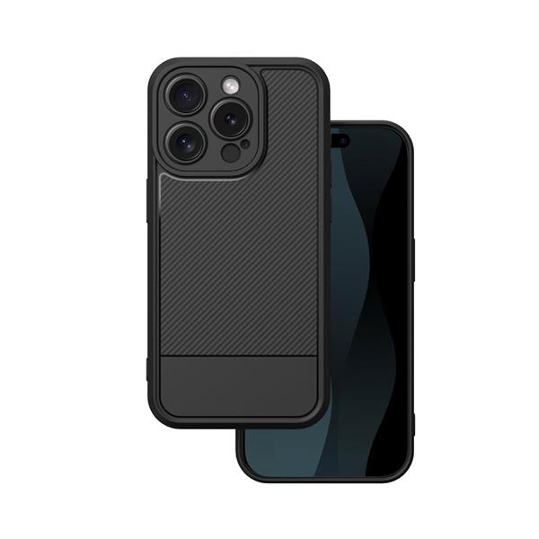 Nakładka Simple Carbon do iPhone 15 Pro 6,1" czarne